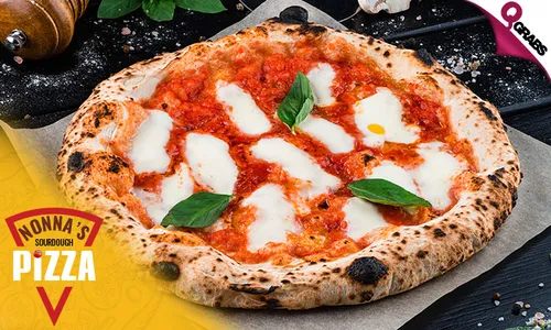 Italian Sourdough Pizza with Drink at Nonna’s Sourdough Pizza!